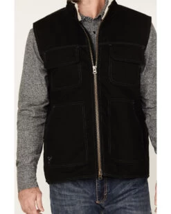 Cowboy Hardware Men's Logo Canvas Solid Workwear Vest 6 Cowboy Hardware Men's Logo Canvas Solid Workwear Vest -Cowboy Pradise 2000378837 001 P3