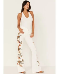 Driftwood Women's Farrah Feathery Corduroy Flare Jeans