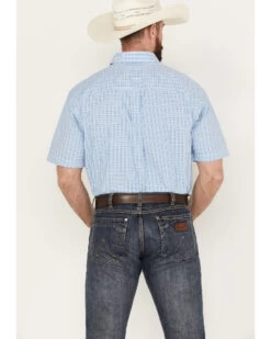 George Strait By Wrangler Men's Plaid Print Short Sleeve Button Down Western Shirt - Big 7 George Strait By Wrangler Men's Plaid Print Short Sleeve Button Down Western Shirt - Big -Cowboy Pradise 2000380000 400 P4