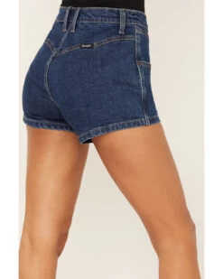 Wrangler Retro Women's Dark Wash High Rise Bareback Denim Shorts -Cowboy Pradise 2000380202 400 P4