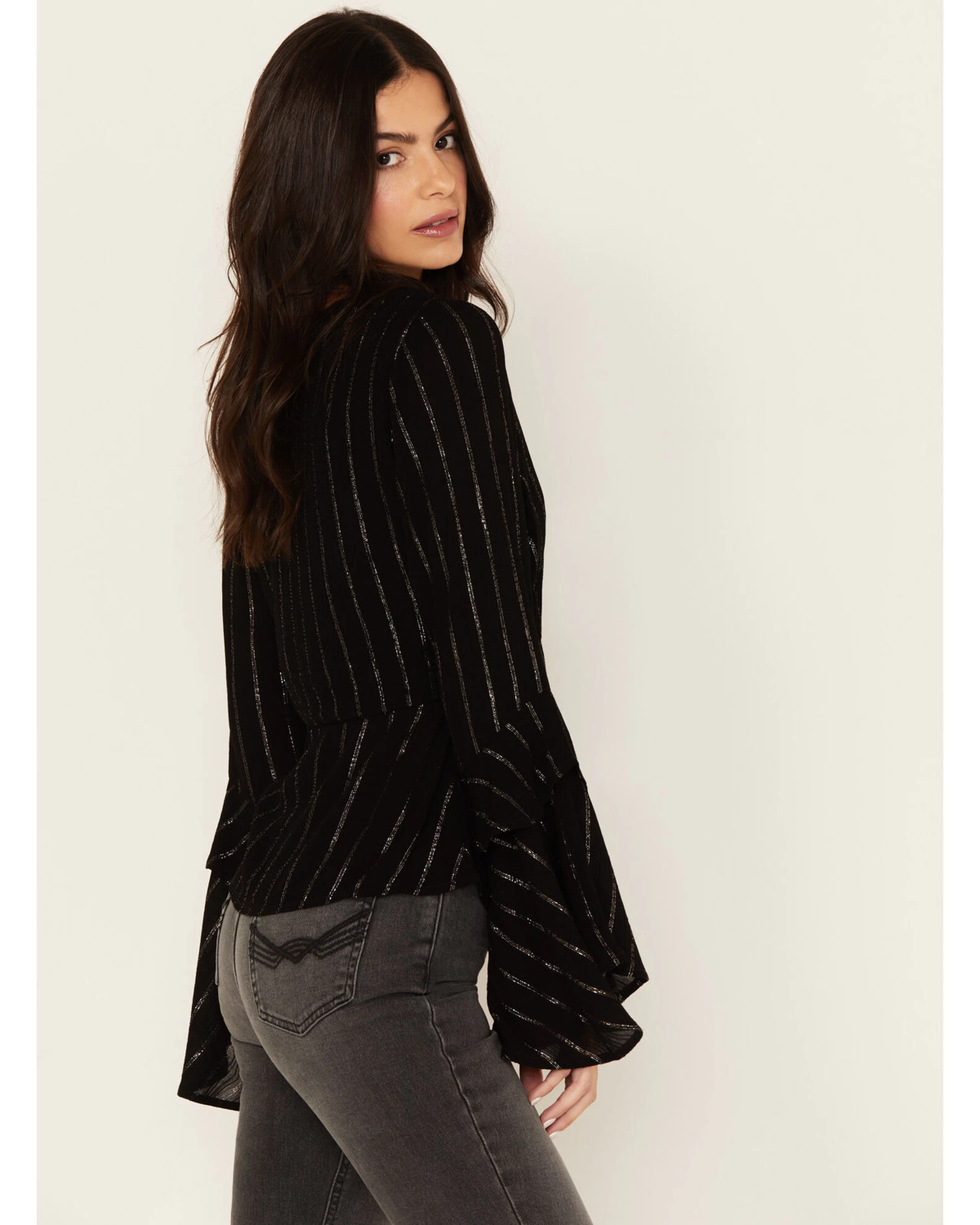 Idyllwind Women's Lafayette Metallic Stripe Top 2 Idyllwind Women's Lafayette Metallic Stripe Top - Image 2