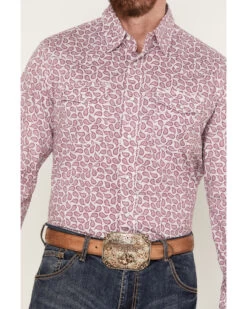 Wrangler 20x Men's Paisley Print Long Sleeve Pearl Snap Western Competition Shirt -Cowboy Pradise 2000380791 650 P3