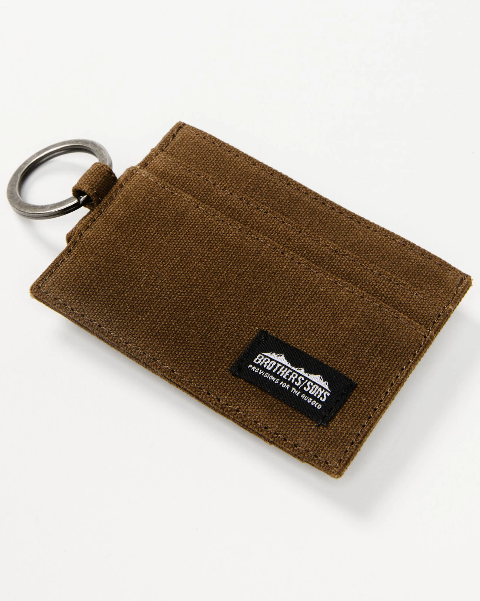 Brothers & Sons Brown Keychain & Credit Card Wallet 1 Brothers & Sons Brown Keychain & Credit Card Wallet