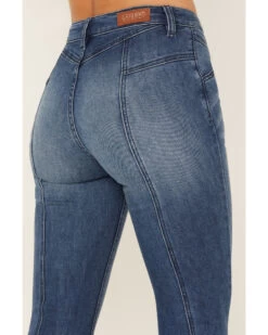 Shyanne Women's Medium Wash High Rise Eden Stretch Flare Jeans -Cowboy Pradise 2000381363 414 P4