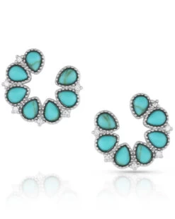 Montana Silversmiths Women's Lucky Seven Turquoise Earrings