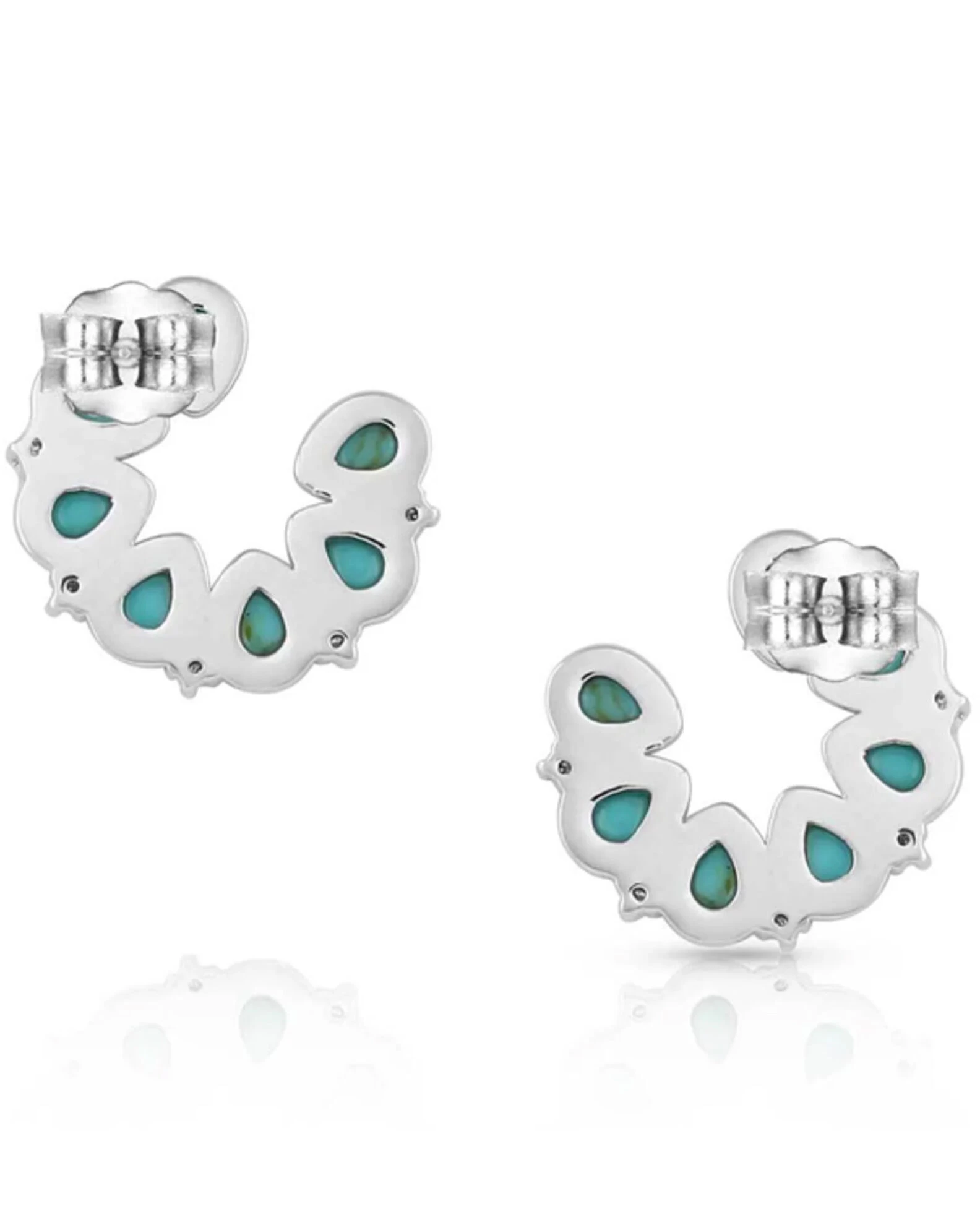 Montana Silversmiths Women's Lucky Seven Turquoise Earrings 2 Montana Silversmiths Women's Lucky Seven Turquoise Earrings - Image 2