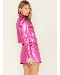 Idyllwind Women's Taylor Studded Metallic Leather Jacket -Cowboy Pradise 2000381452 550 P4