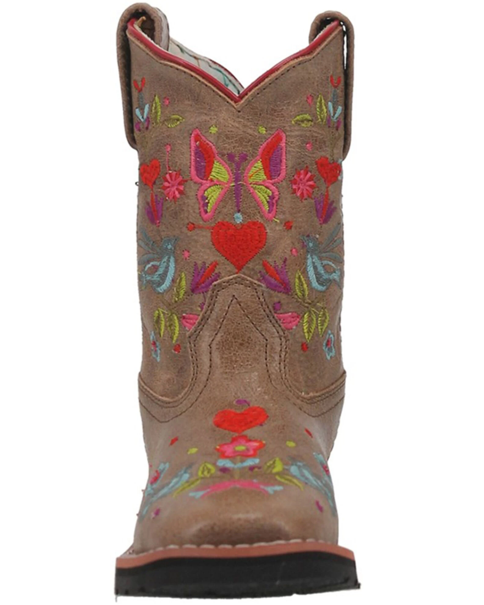 Dan Post Girls' Embroidered Western Boots - Broad Square Toe 4 Dan Post Girls' Embroidered Western Boots - Broad Square Toe - Image 4