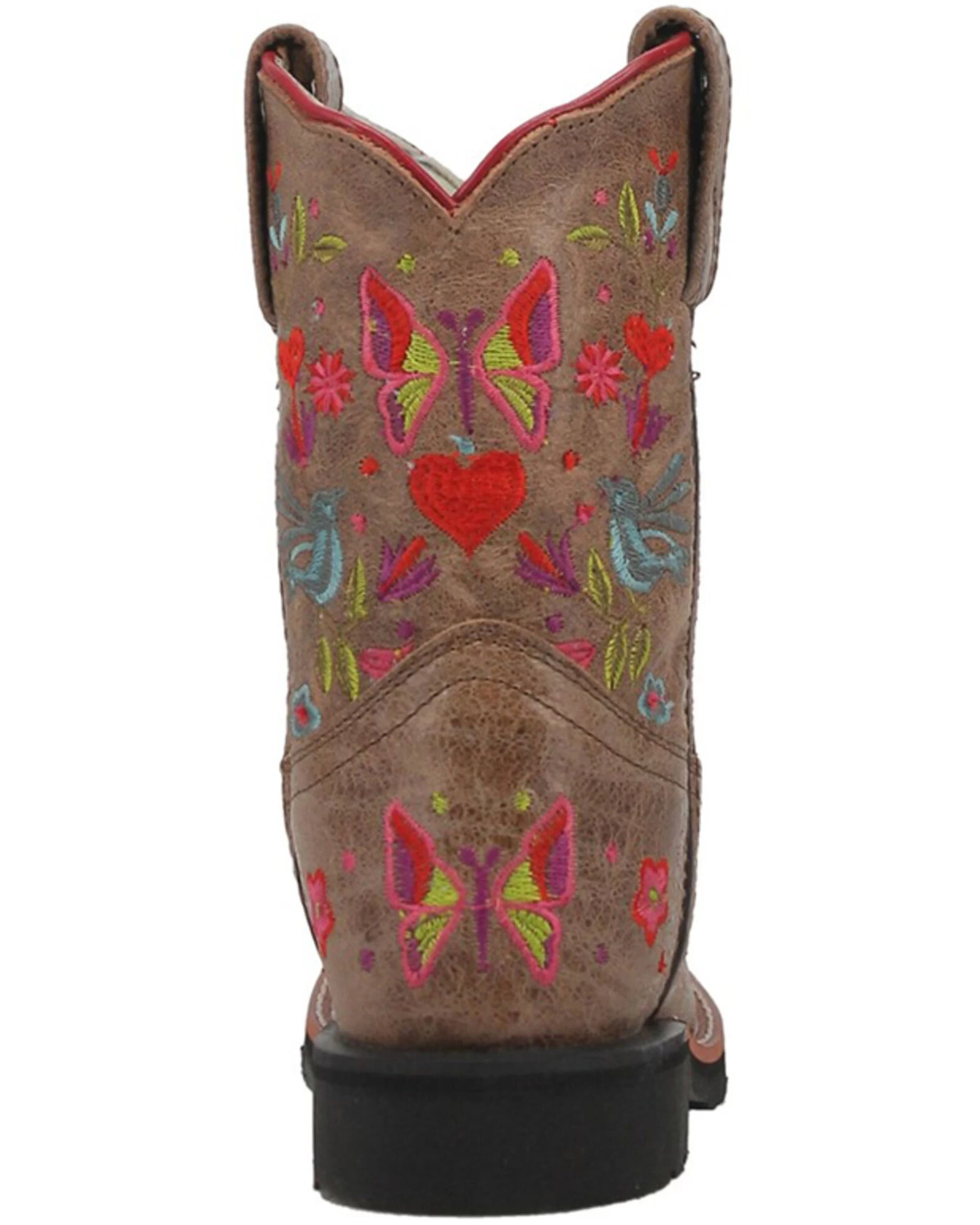 Dan Post Girls' Embroidered Western Boots - Broad Square Toe 5 Dan Post Girls' Embroidered Western Boots - Broad Square Toe - Image 5