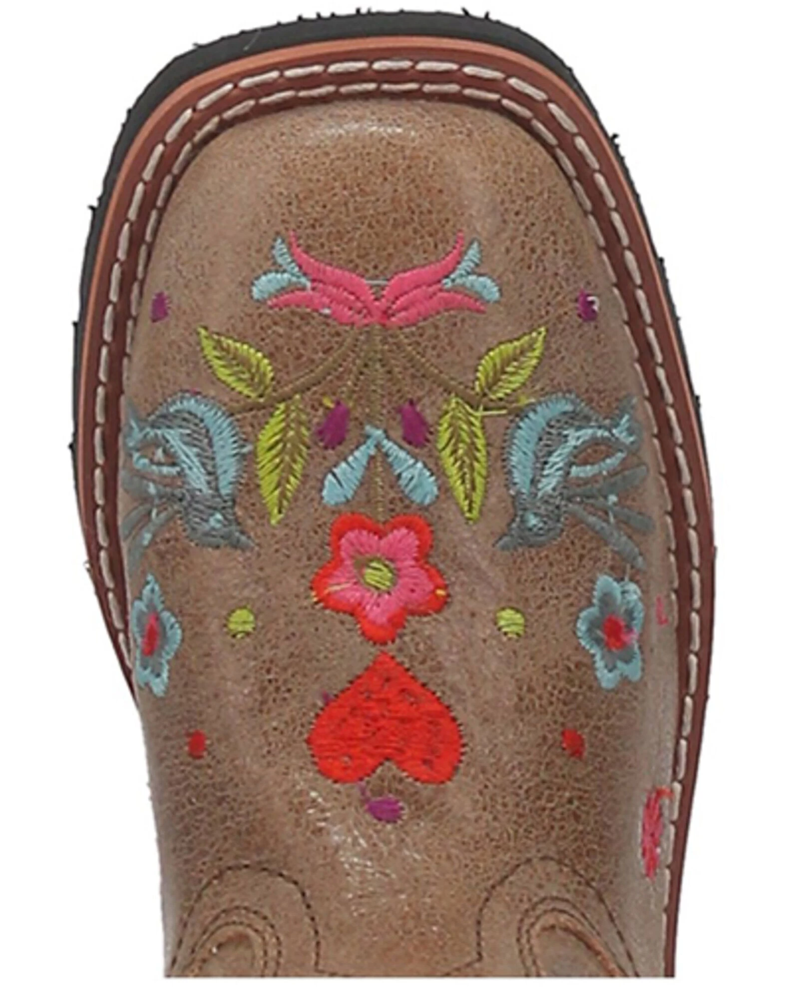 Dan Post Girls' Embroidered Western Boots - Broad Square Toe 6 Dan Post Girls' Embroidered Western Boots - Broad Square Toe - Image 6