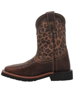 Dan Post Toddler Girls' Leopard Print Western Boots - Broad Square Toe 9 Dan Post Toddler Girls' Leopard Print Western Boots - Broad Square Toe -Cowboy Pradise 2000381637 902 P3