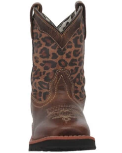 Dan Post Toddler Girls' Leopard Print Western Boots - Broad Square Toe 10 Dan Post Toddler Girls' Leopard Print Western Boots - Broad Square Toe -Cowboy Pradise 2000381637 902 P4