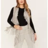 Wonderwest Women's Suede Fringe Vest