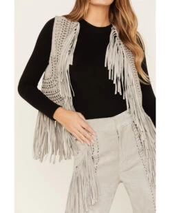 Wonderwest Women's Suede Fringe Vest -Cowboy Pradise 2000382474 020 P3