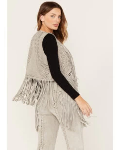 Wonderwest Women's Suede Fringe Vest -Cowboy Pradise 2000382474 020 P4