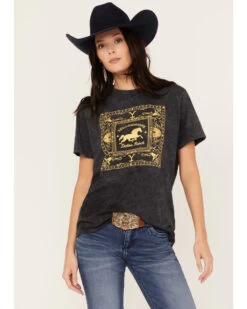 Changes Women's Yellowstone Bandana Short Sleeve Graphic Tee