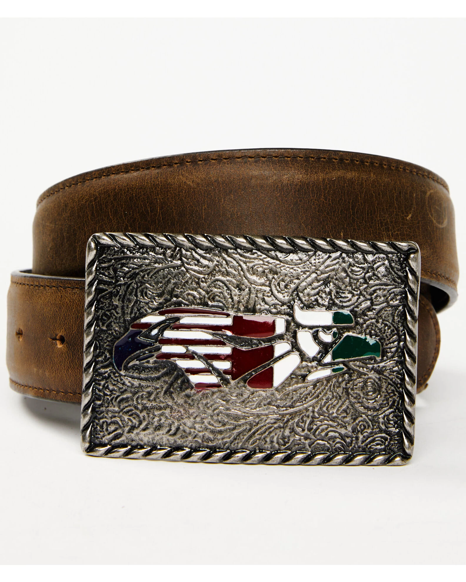 Cody James Men's Hecho En Mexico Novelty Buckle Belt 1 Cody James Men's Hecho En Mexico Novelty Buckle Belt