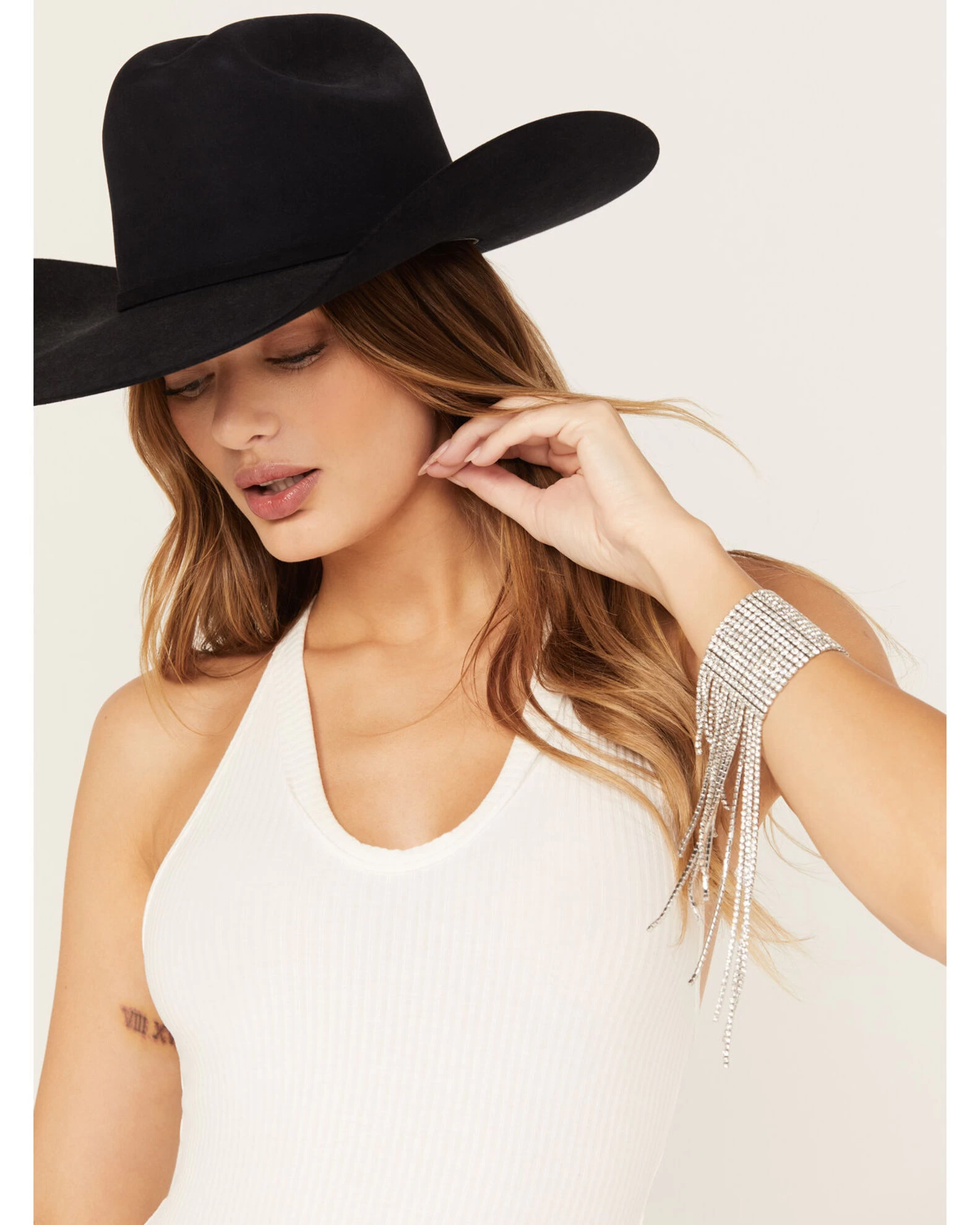 Wonderwest Women's Rhinestone Fringe Bracelet 1 Wonderwest Women's Rhinestone Fringe Bracelet