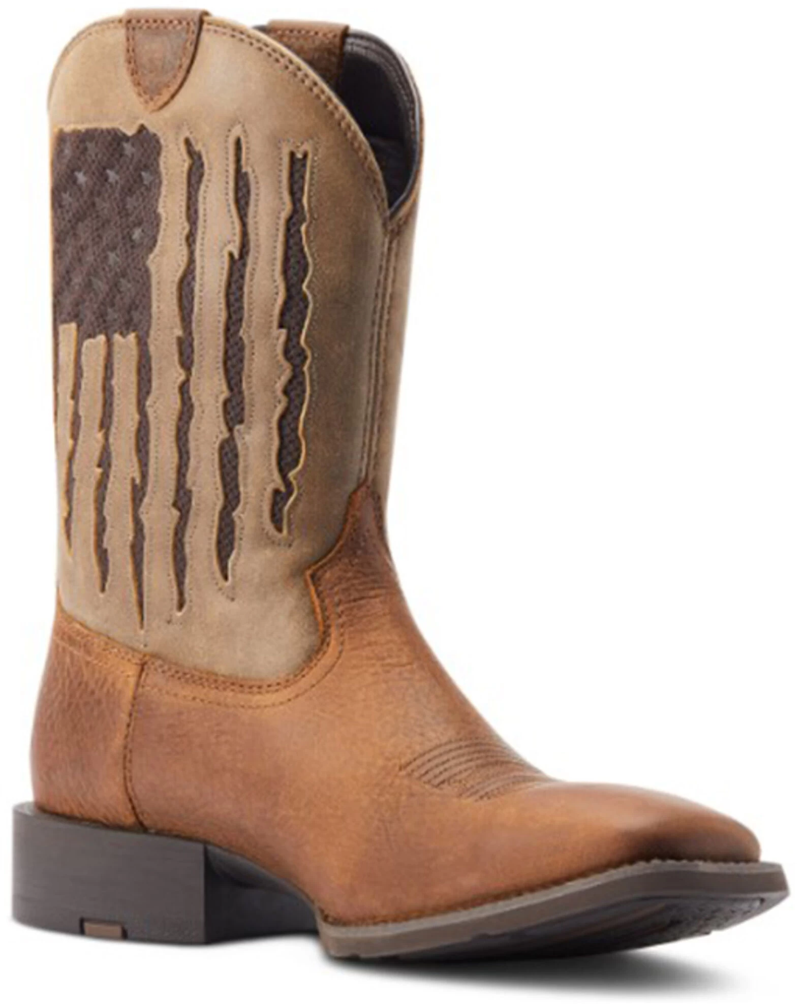Ariat Men's Sport My Country VentTEK Western Performance Boots - Broad Square Toe 1 Ariat Men's Sport My Country VentTEK Western Performance Boots - Broad Square Toe