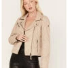 Mauritius Leather Women's Christy Scatter Star Leather Jacket 