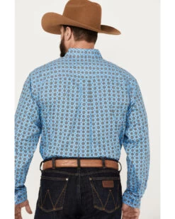 Cinch Men's Medallion Print Long Sleeve Button-Down Western Shirt 7 Cinch Men's Medallion Print Long Sleeve Button-Down Western Shirt -Cowboy Pradise 2000383942 400 P4