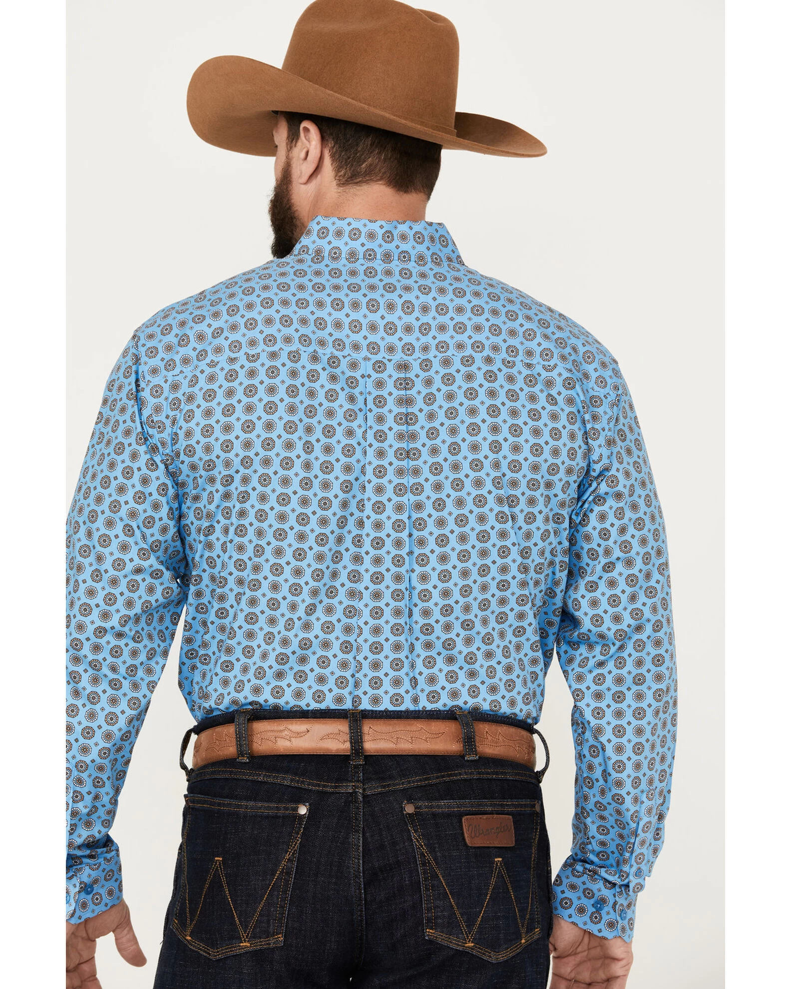 Cinch Men's Medallion Print Long Sleeve Button-Down Western Shirt 4 Cinch Men's Medallion Print Long Sleeve Button-Down Western Shirt - Image 4