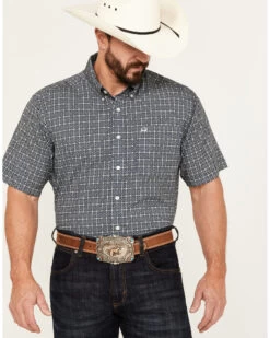 Cinch Men's ARENAFLEX Geo Print Short Sleeve Button Down Western Shirt