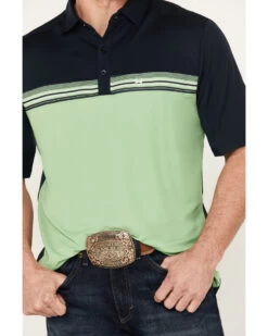 Cinch Men's ARENAFLEX Short Sleeve Polo -Cowboy Pradise 2000384011 320 P3