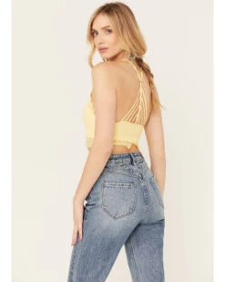 Fornia Women's Halter Lace Trim Bralette -Cowboy Pradise 2000384209 700 P3