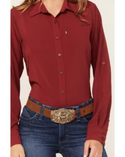 Ariat Women's VentTEK Stretch Long Sleeve Button Down Western Shirt -Cowboy Pradise 2000384684 646 P3