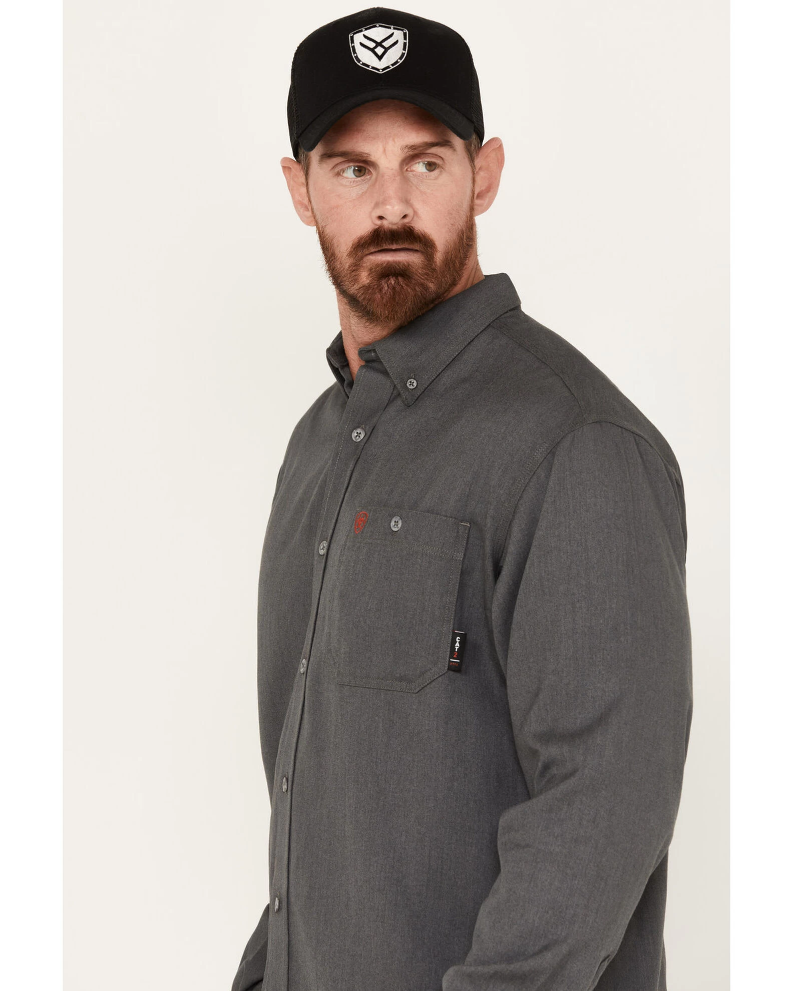 Ariat Men's FR Air Inherent Solid Long Sleeve Button Down Work Shirt 2 Ariat Men's FR Air Inherent Solid Long Sleeve Button Down Work Shirt - Image 2