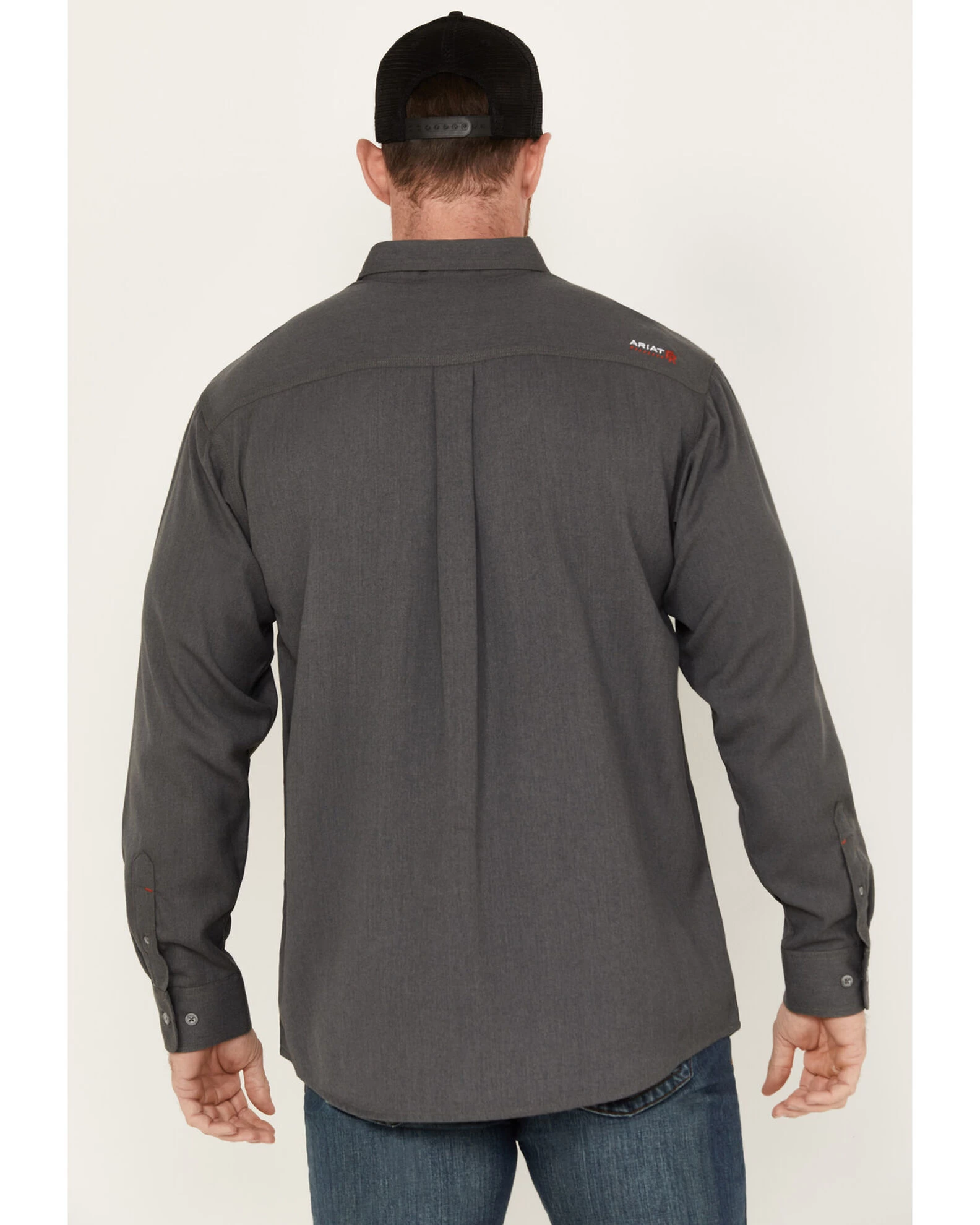 Ariat Men's FR Air Inherent Solid Long Sleeve Button Down Work Shirt 4 Ariat Men's FR Air Inherent Solid Long Sleeve Button Down Work Shirt - Image 4