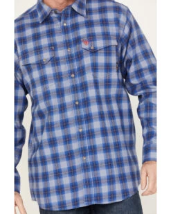 Ariat Men's FR Oz Plaid Print Long Sleeve Snap Work Shirt 6 Ariat Men's FR Oz Plaid Print Long Sleeve Snap Work Shirt -Cowboy Pradise 2000384791 026 P3