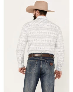 Rough Stock By Panhandle Men's Southwestern Print Long Sleeve Stretch Western Snap Shirt 7 Rough Stock By Panhandle Men's Southwestern Print Long Sleeve Stretch Western Snap Shirt -Cowboy Pradise 2000385163 100 P4