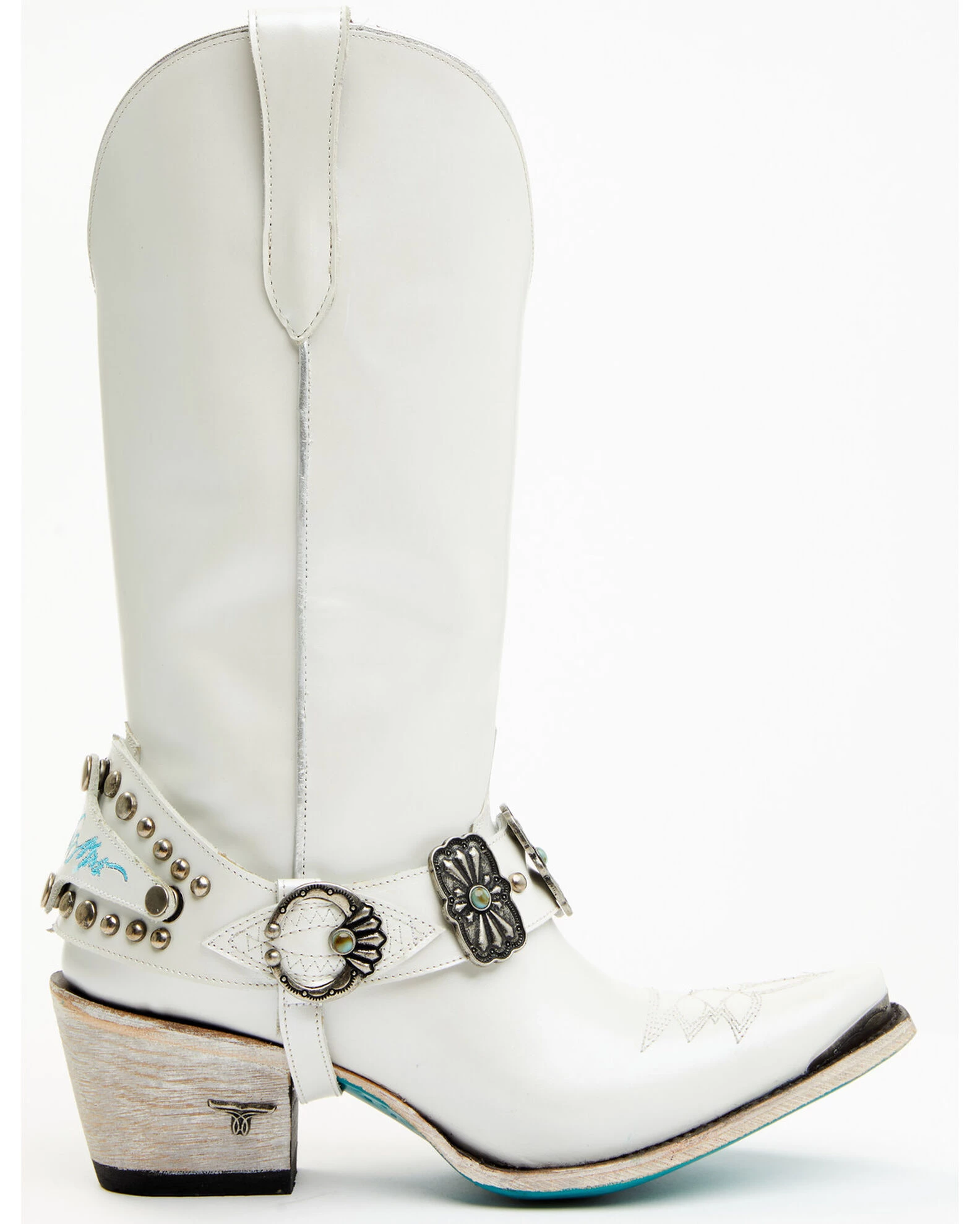 Boot Barn X Lane Women's Exclusive The New Mrs. Satin Pearl Western Bridal Boots - Snip Toe 2 Boot Barn X Lane Women's Exclusive The New Mrs. Satin Pearl Western Bridal Boots - Snip Toe - Image 2