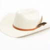 Shyanne Women's Wool Debossed Band Feather Cowboy Hat