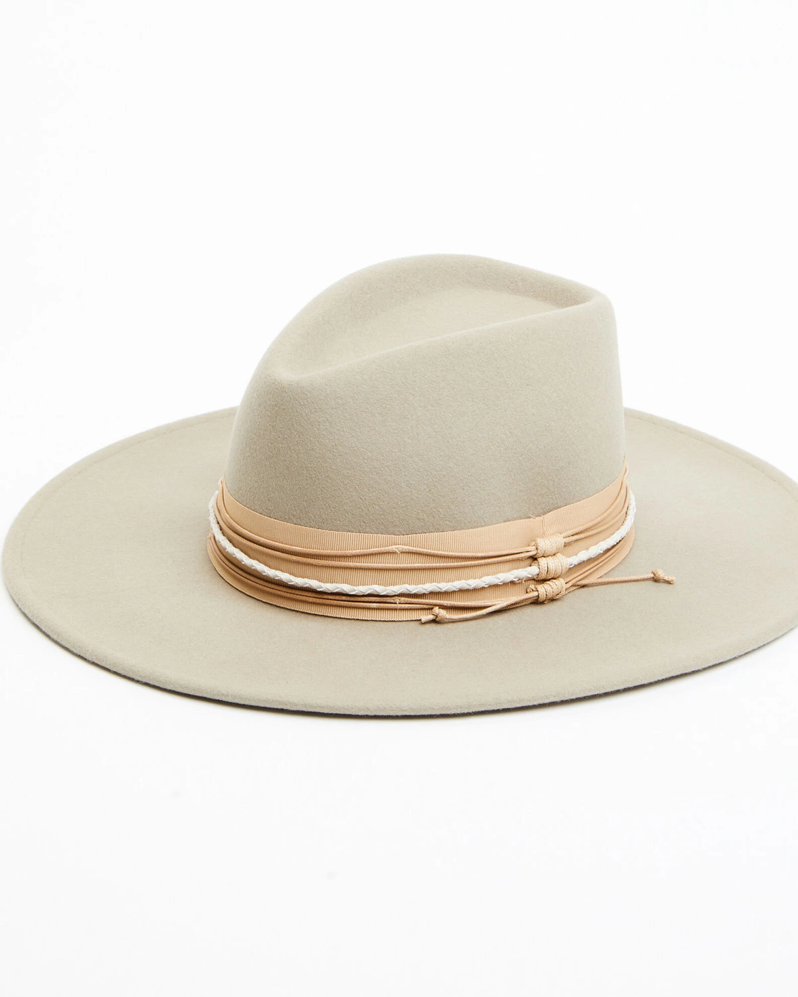 Shyanne Women's Gray Triple-Tied Grosgrain Fedora Hat 1 Shyanne Women's Gray Triple-Tied Grosgrain Fedora Hat