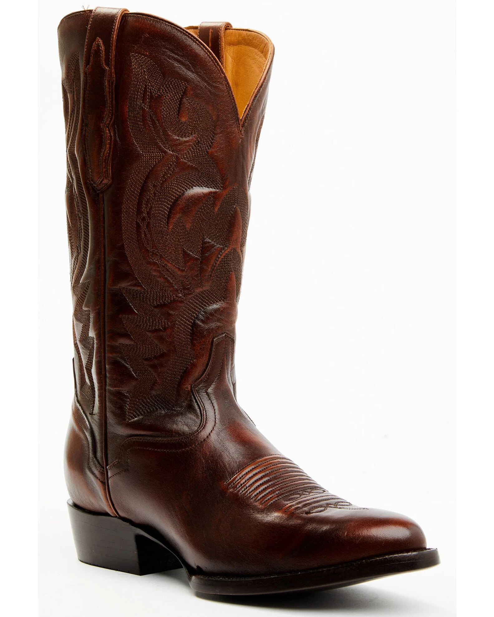 El Dorado Men's Calf Leather Western Boots - Medium Toe 1 El Dorado Men's Calf Leather Western Boots - Medium Toe