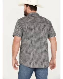 Moonshine Spirit Men's Mind Eraser Geo Print Short Sleeve Western Snap Shirt -Cowboy Pradise 2000385964 001 P4