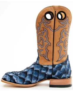 Cody James Men's Exotic Pirarucu Western Boots - Broad Square Toe 9 Cody James Men's Exotic Pirarucu Western Boots - Broad Square Toe -Cowboy Pradise 2000386770 400 P3