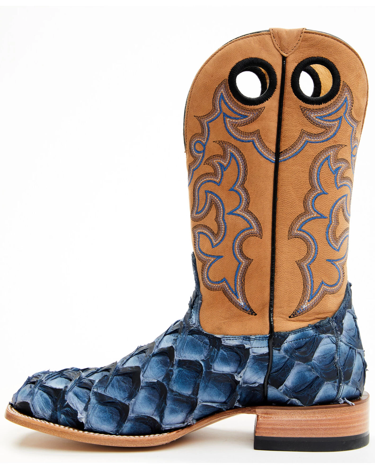Cody James Men's Exotic Pirarucu Western Boots - Broad Square Toe 3 Cody James Men's Exotic Pirarucu Western Boots - Broad Square Toe - Image 3