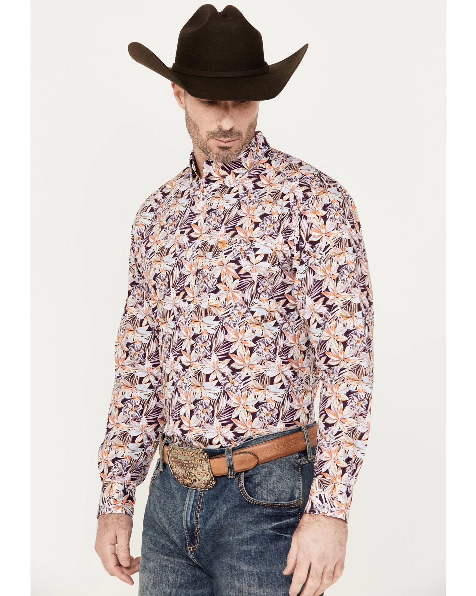 Ariat Men's Monte Print Button-Down Long Sleeve Western Shirt 2 Ariat Men's Monte Print Button-Down Long Sleeve Western Shirt - Image 2