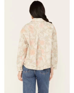 Free People Women's Floral Printed Denim Jacket -Cowboy Pradise 2000387533 103 P4