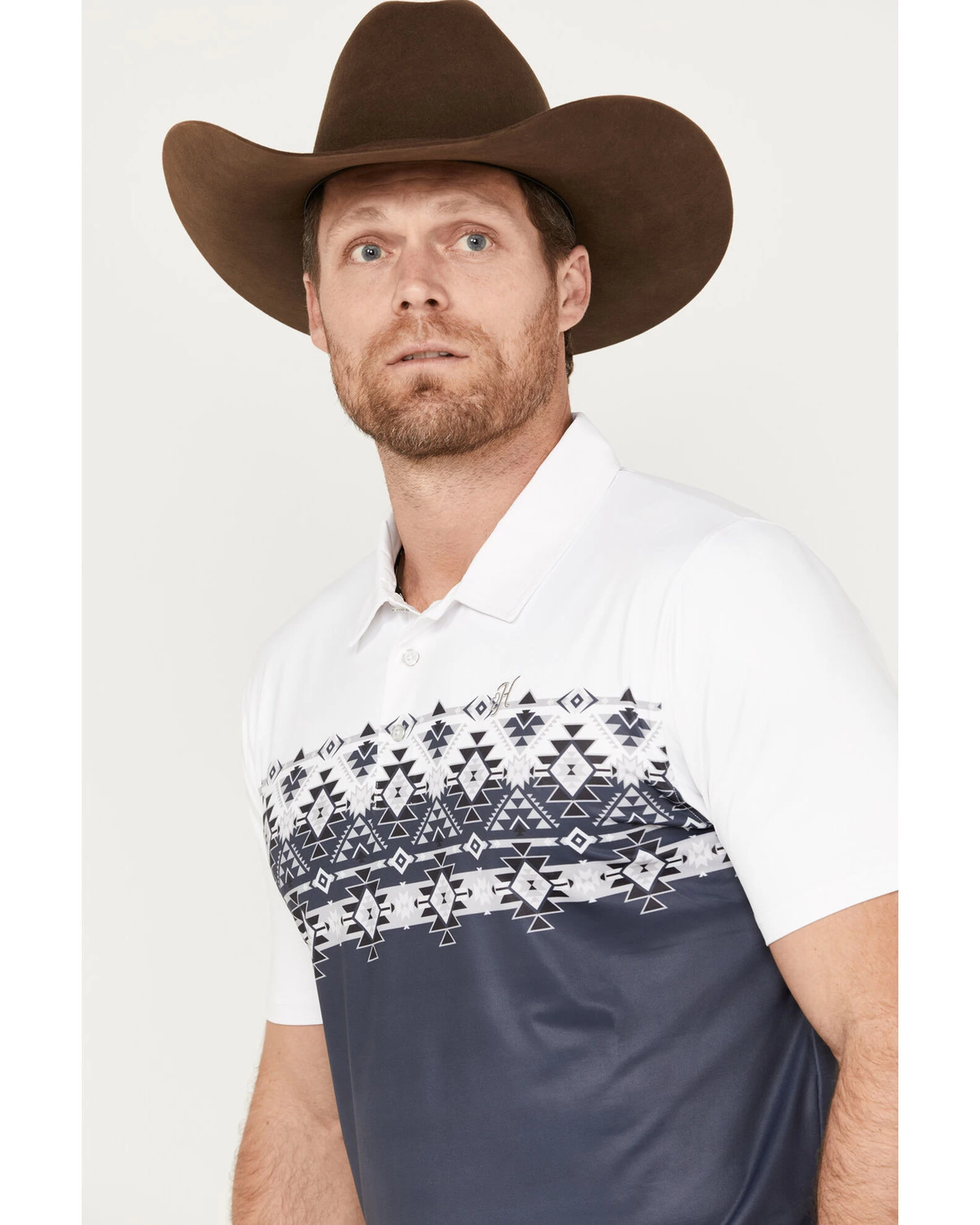 Hooey Men's Weekender Border Polo 2 Hooey Men's Weekender Border Polo - Image 2