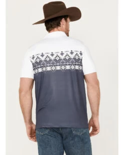 Hooey Men's Weekender Border Polo 7 Hooey Men's Weekender Border Polo -Cowboy Pradise 2000387682 400 P4