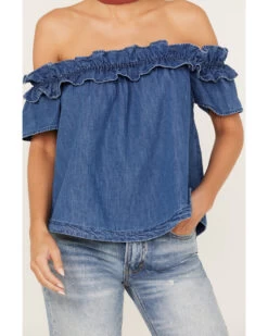 Free People Women's Maxine Top 6 Free People Women's Maxine Top -Cowboy Pradise 2000387965 414 P3