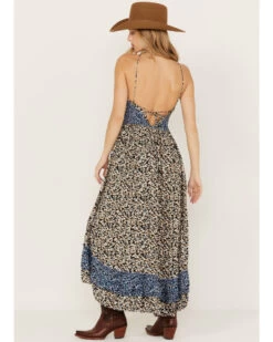 Free People Women's One I Love Floral Maxi Dress -Cowboy Pradise 2000388001 400 P4