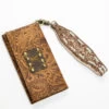 Keep It Gypsy Women's Trifold Paisley Leather Wristlet Wallet