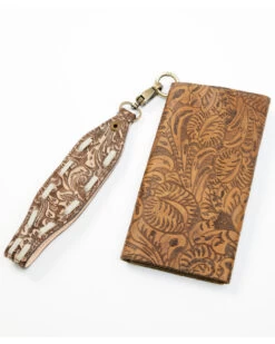 Keep It Gypsy Women's Trifold Paisley Leather Wristlet Wallet -Cowboy Pradise 2000388387 200 P3