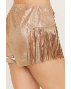 Wonderwest Women's Foiled Suede Shorts 7 Wonderwest Women's Foiled Suede Shorts -Cowboy Pradise 2000389177 200 P4